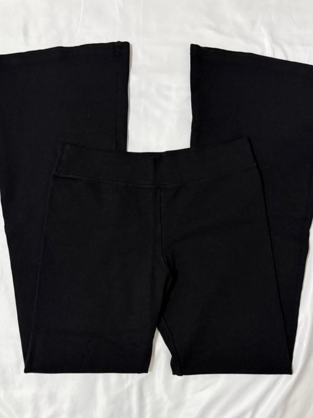 Brandy Melville true black pull-on casual flare pants